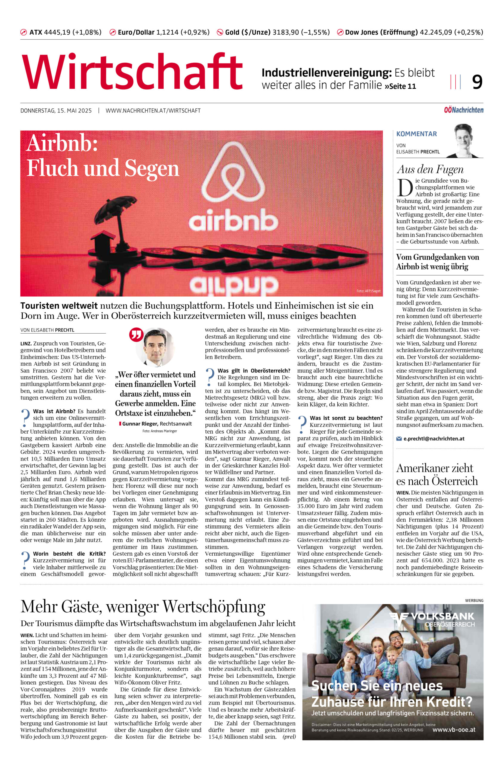 airbnb Kurzzeitvermietung