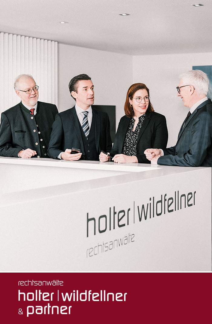 Die Partner der Kanzlei holter wildfellner & partner rechtsanwälte